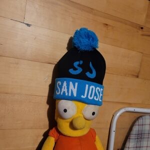 San Jose Beanie - Black and Blue